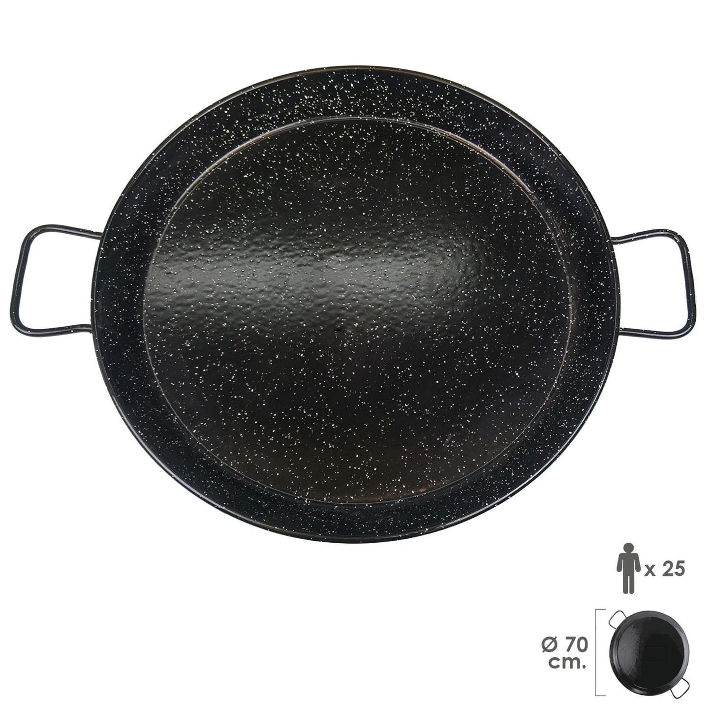 Paellera Valenciana Esmaltada 25personas/ 70 cm_3