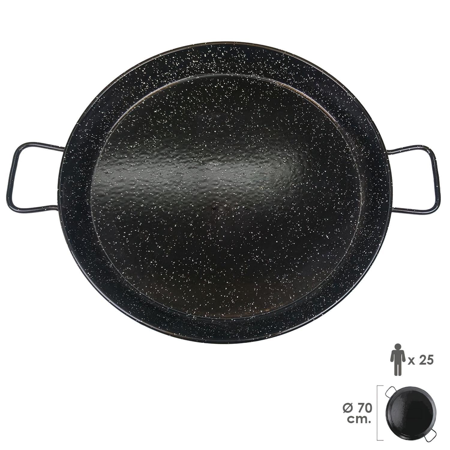 Paellera Valenciana Esmaltada 25personas/ 70 cm_2