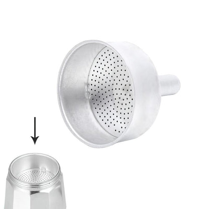 Embudo Cafetera Aluminio Classic / Inducción 6 Tazas_0