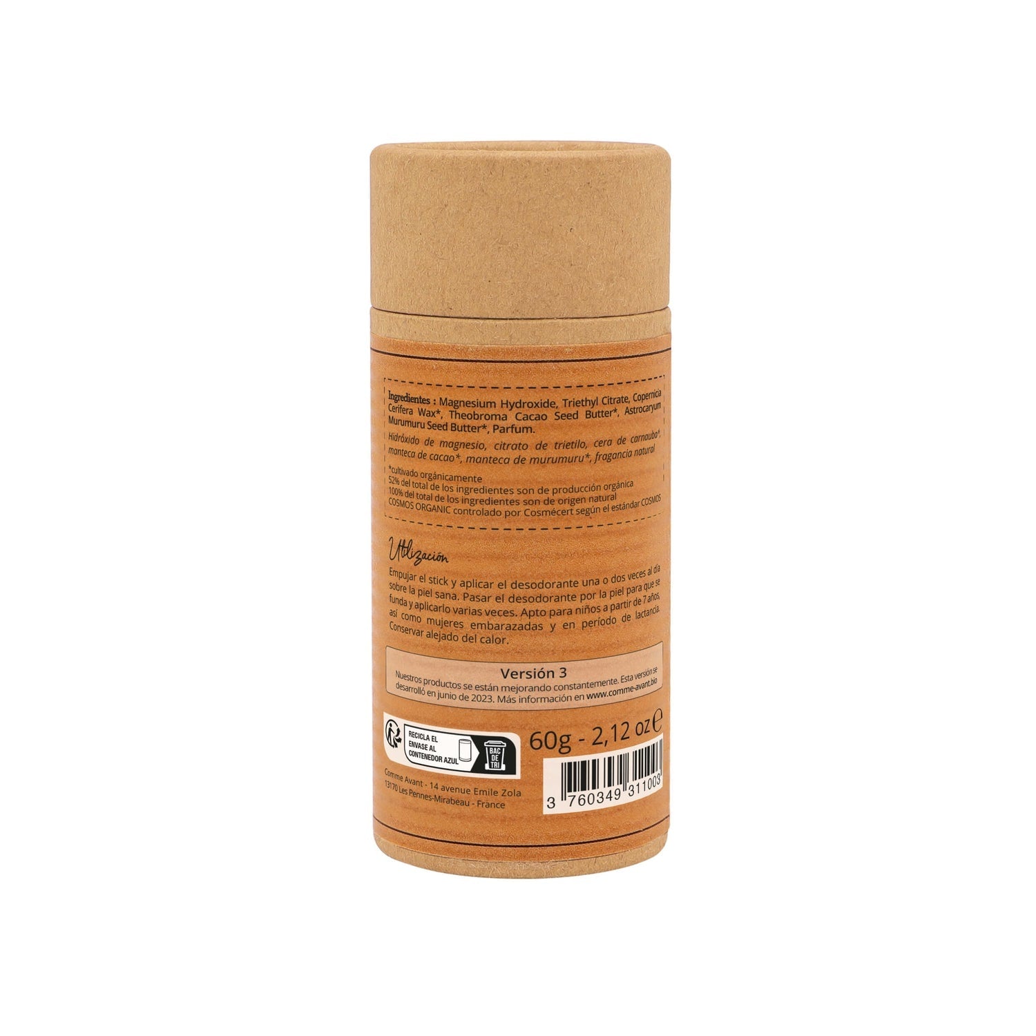 Desodorante sólido de albaricoque y flor de cerezo Comme Avant 60 g