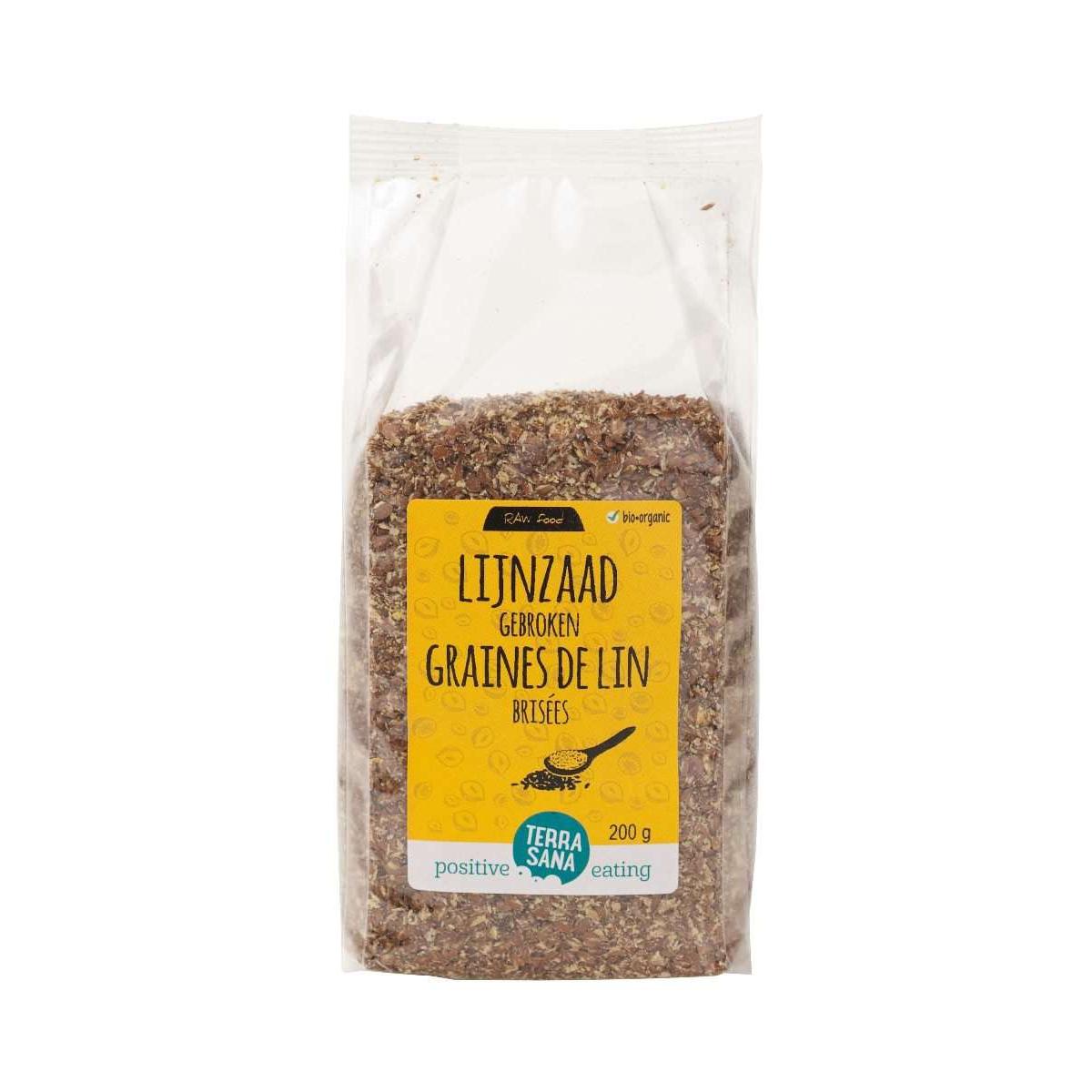 Linaza molida marron BIO Terrasana, 200 gr