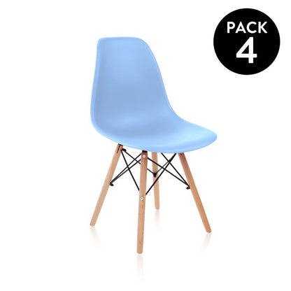 Pack 4 Sillas Tower Wood_0