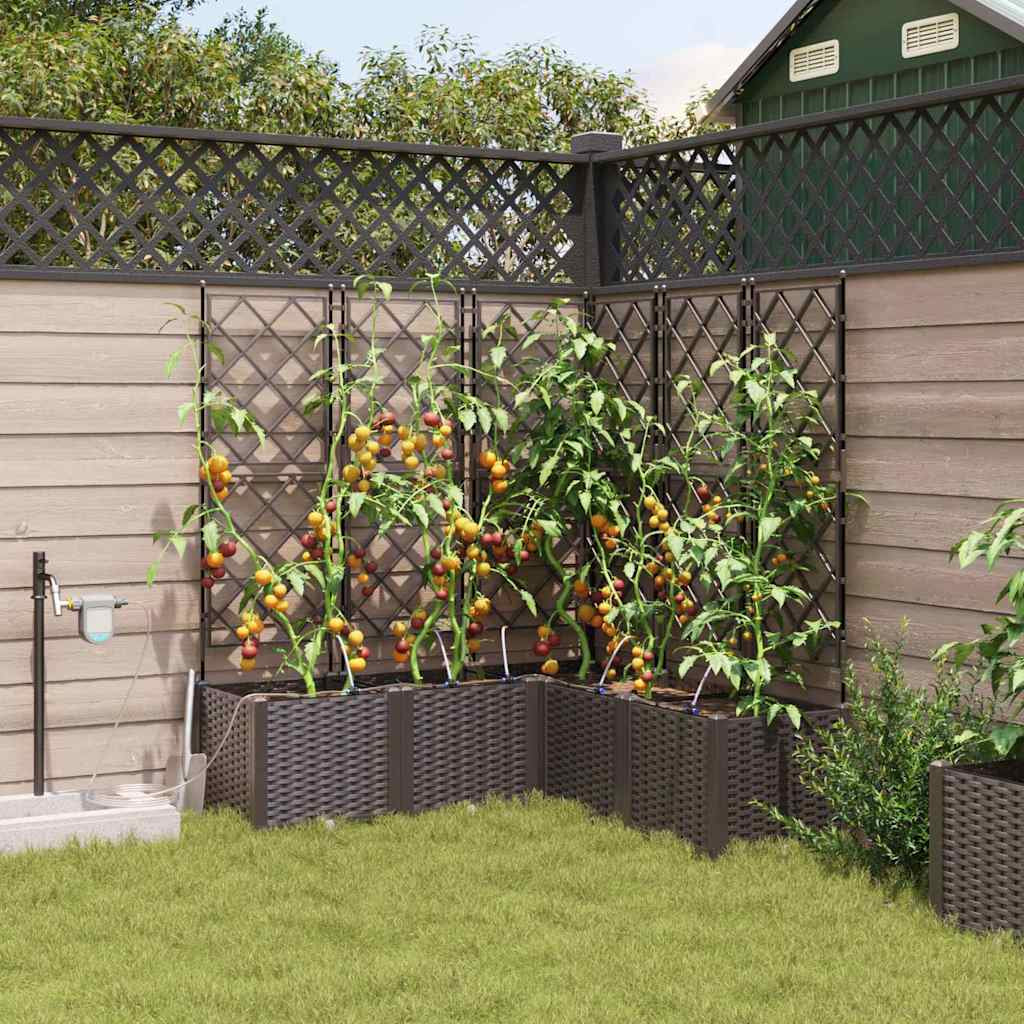 Vidaxl Jardineras Marrón 120 X 120 X 142 Cm Acero_1