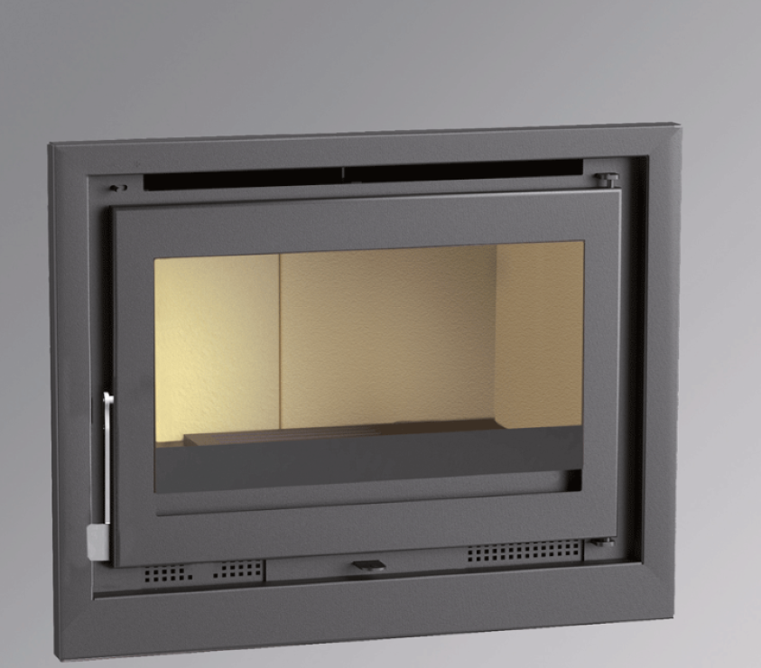 BRICOSOL Insertable de leña con turbinas FM Modelo IT-170 Interior Vermiculita_0