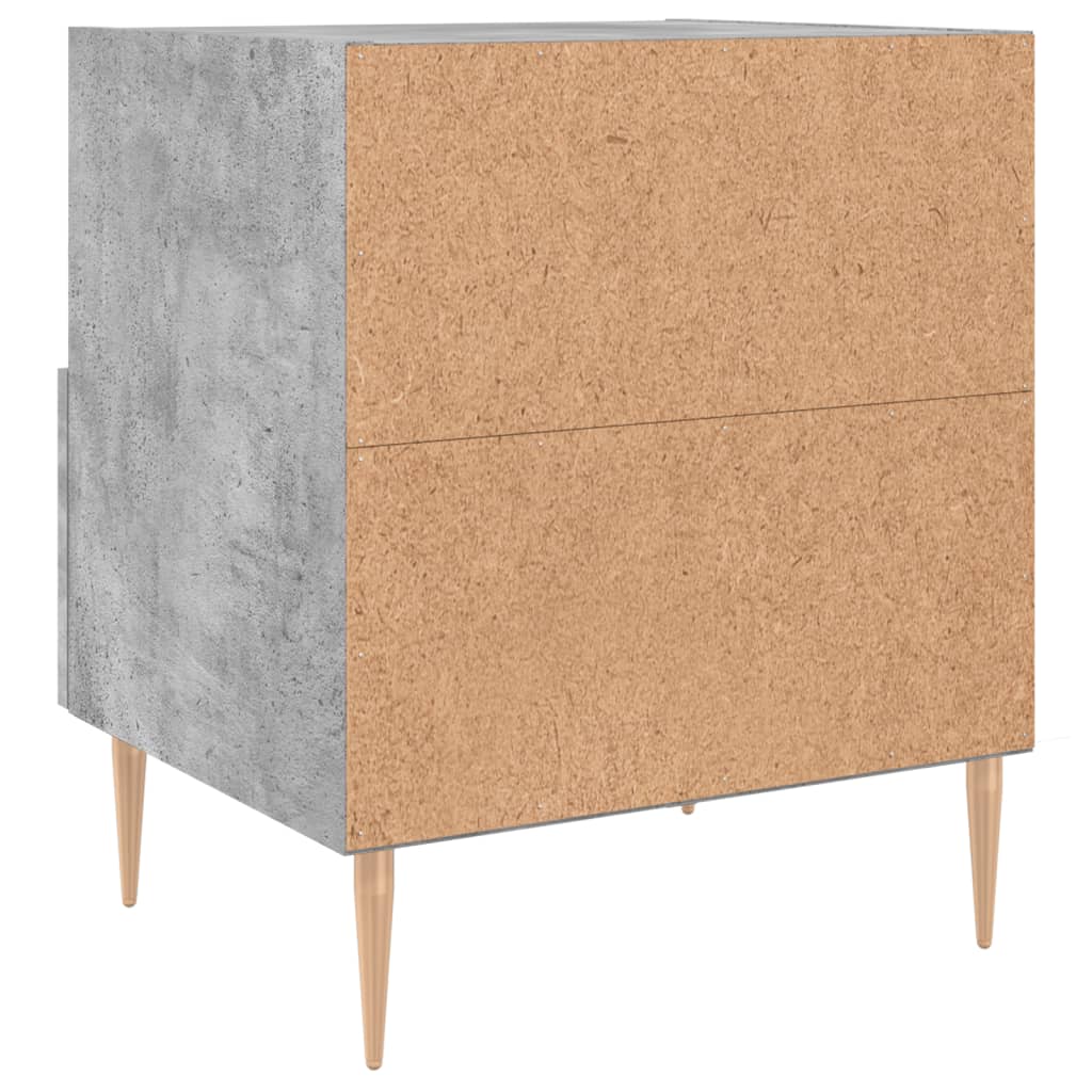 Mesita De Noche Madera Ingeniería Gris Hormigón 40x35x47,5 Cm_4
