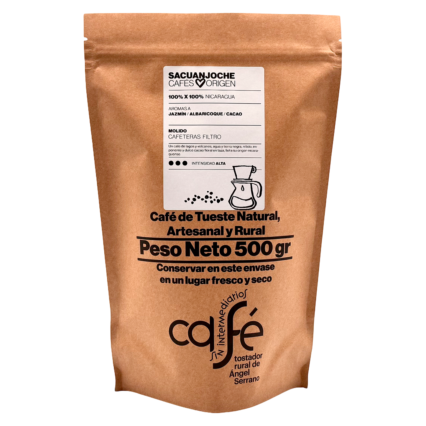 Cafe Sin Intermediarios Café Nicaragua Sacuanjoche Molido Filtro 500 G_0