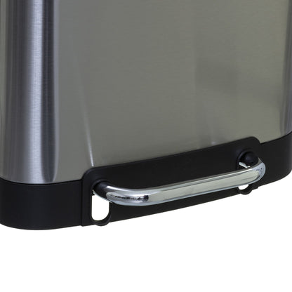 Papelera / Cubo De Basura / Contenedor De Residuos Con Pedal De Metal 30 L Ariane Inox_1
