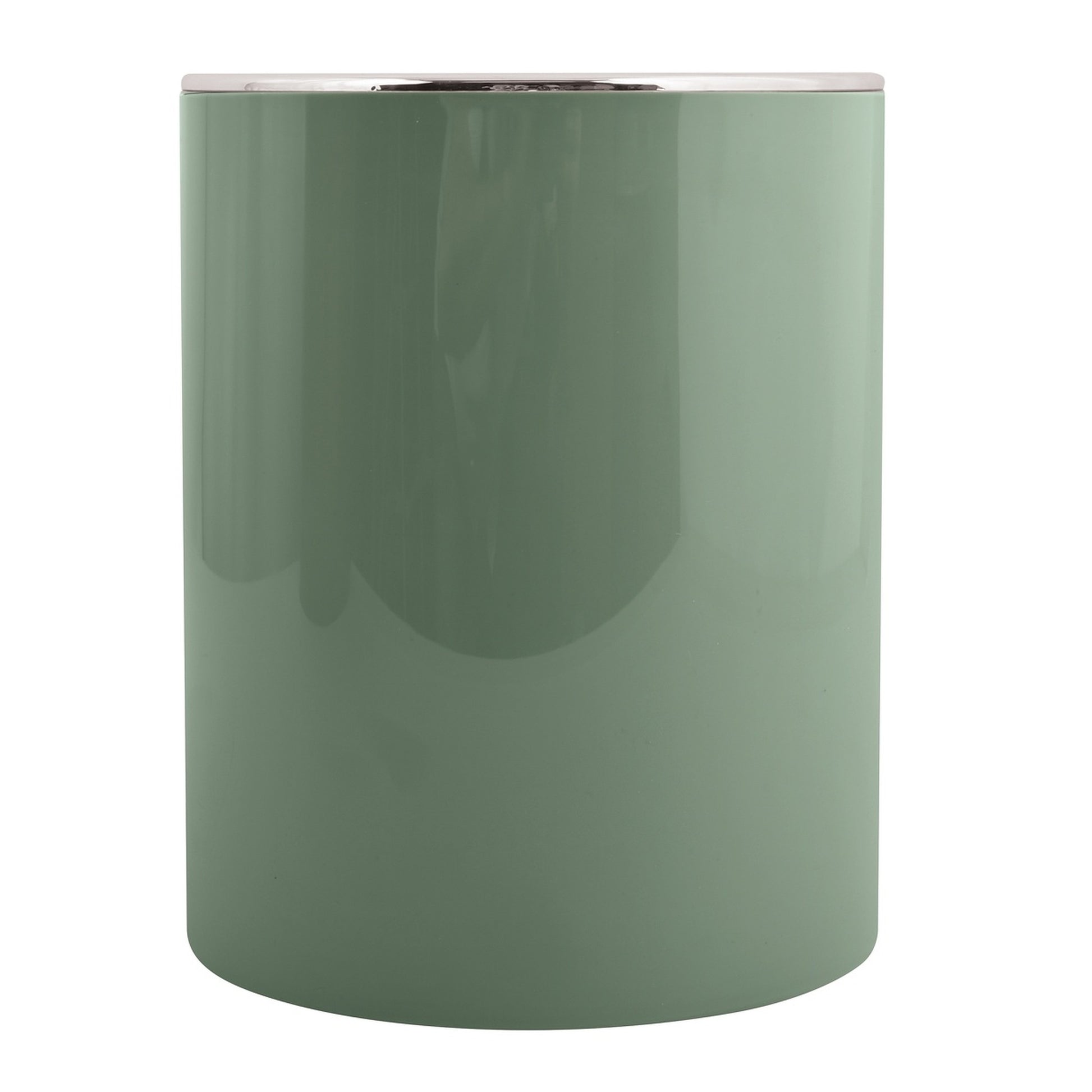 Papelera De Plastico Redondo Ako 5,5l Verde Oscuro_0
