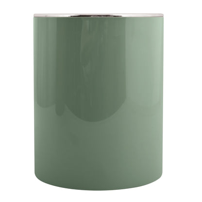 Papelera De Plastico Redondo Ako 5,5l Verde Oscuro_0