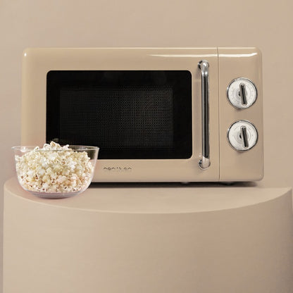Microondas Mecánico Con Grill De 20 L Proclean 3110 Retro Beige. 700 W En 6 Niveles, Temporizador Hasta 30 Minutos, Modo Descongelación, Diseño Vint_3