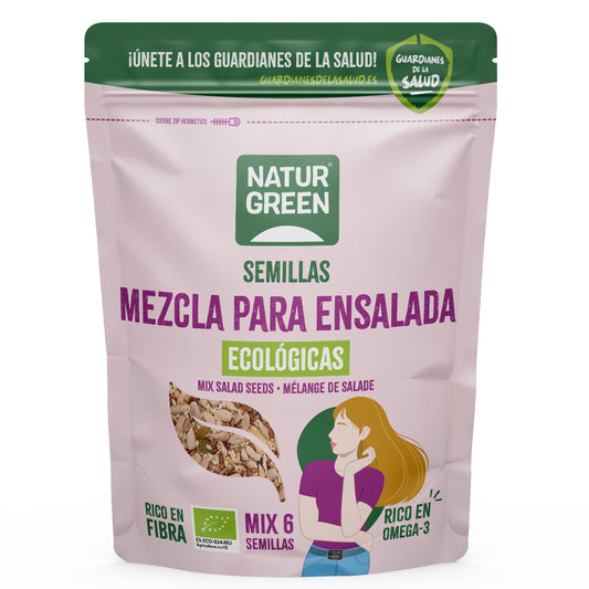 Mezcla 6 Semillas Ensalada, NaturGreen, 450g
