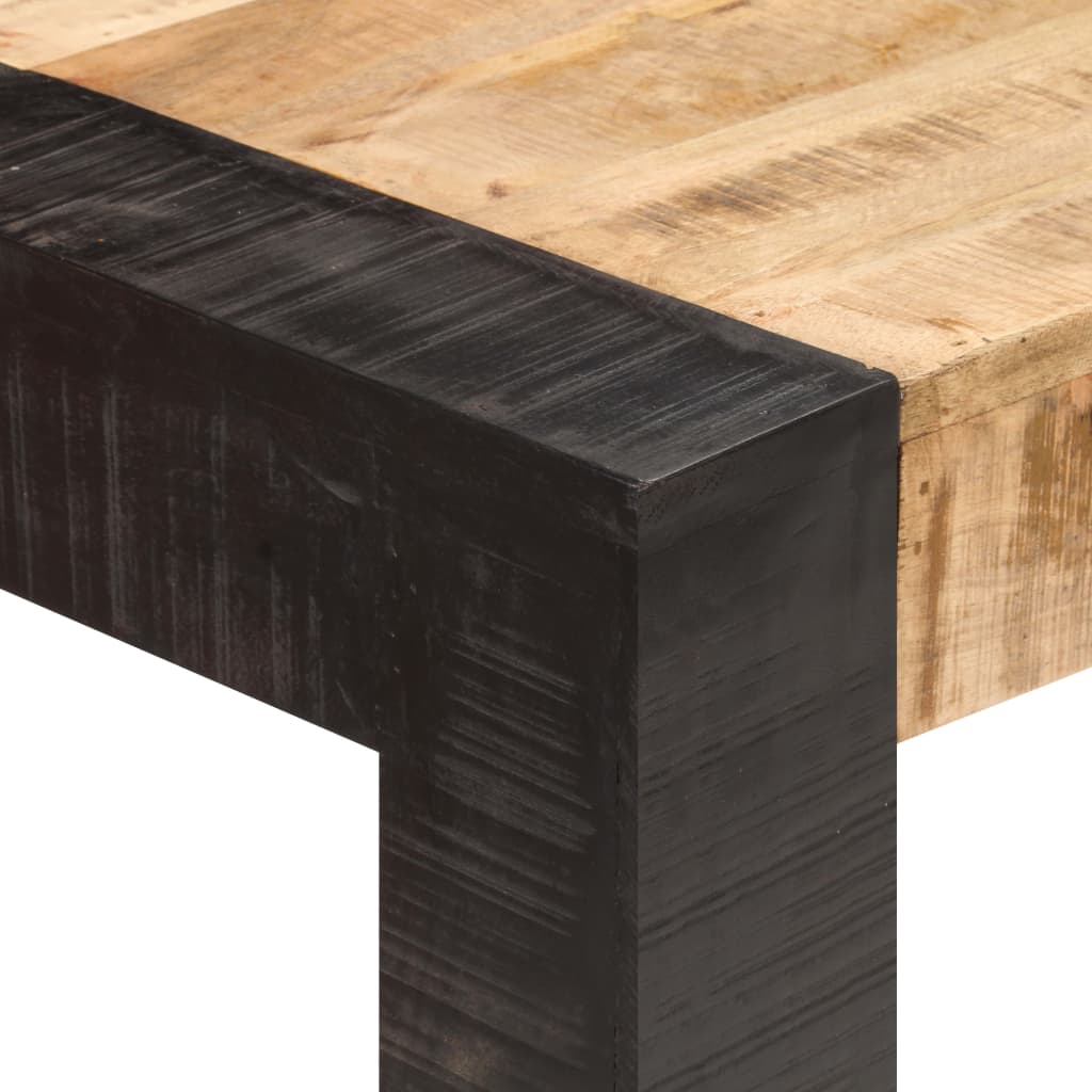 Mesa De Comedor Madera Maciza De Mango En Bruto 140x70x76 Cm_3
