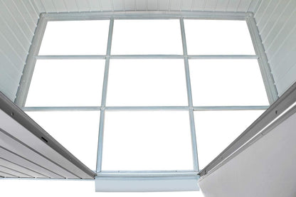 Duramax - Caseta Jardín - Palladium 8x6 - Metal - Color Gris Plata_5