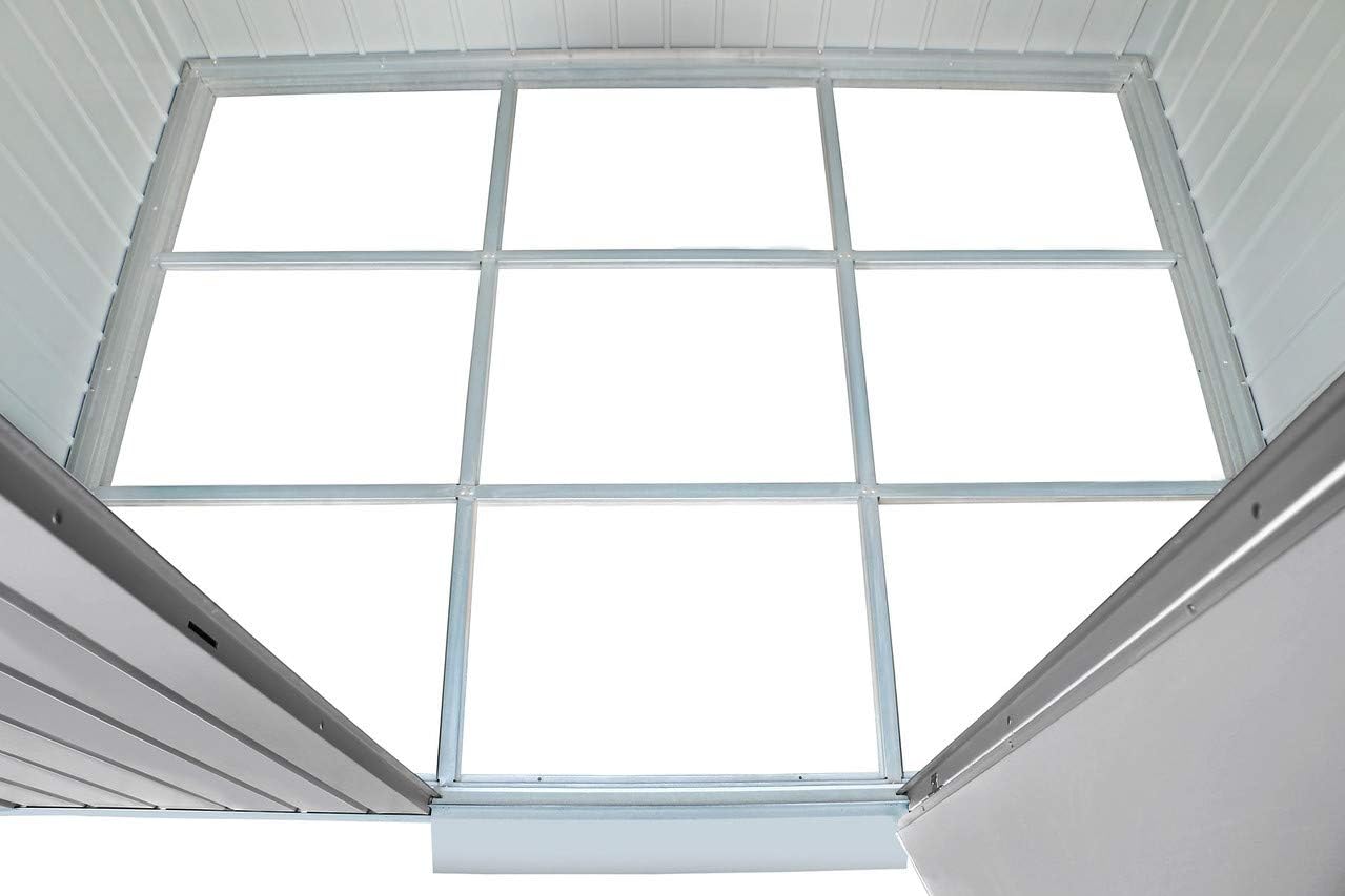 Duramax - Caseta Jardín - Palladium 8x6 - Metal - Color Gris Plata_5