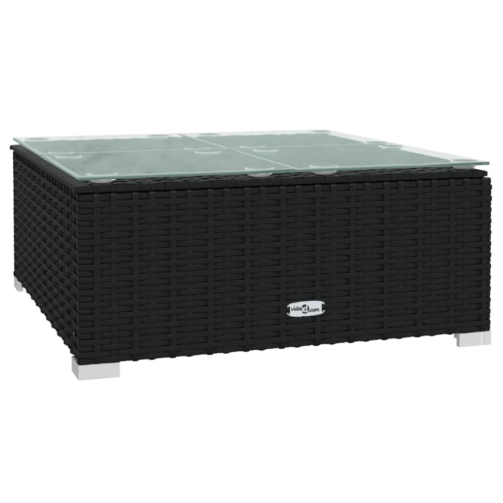 Vidaxl Set De Muebles De Jardín 3 Pzas Y Cojines Ratán Sintético Negro_4
