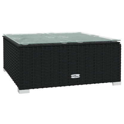 Vidaxl Set De Muebles De Jardín 3 Pzas Y Cojines Ratán Sintético Negro_4
