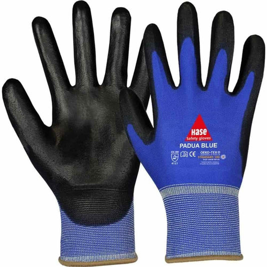 Guantes De Montaje Talla 7, Guantes De Trabajo Finos, Nylon, Recubiertos De Pu_0