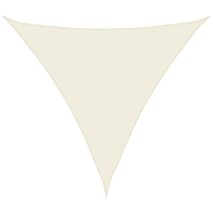 Vidaxl Toldo De Vela Triangular Tela Oxford Color Crema 4x4x4 M_0