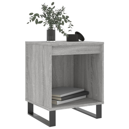Mesita De Noche Madera De Ingeniería Gris Sonoma 40x35x50 Cm_1