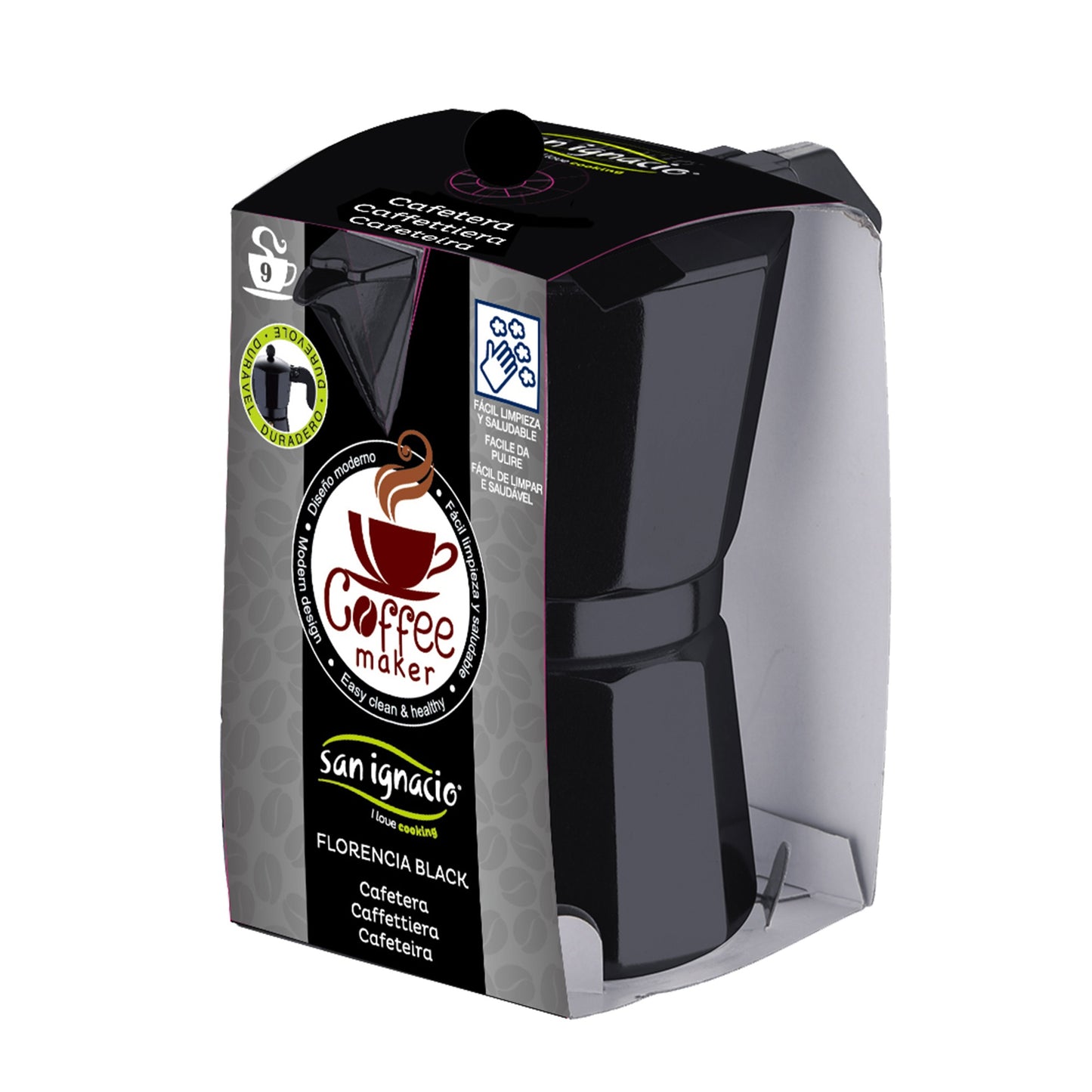 Cafetera 9t Alu Florencia Black Sg_3