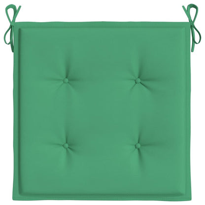Vidaxl Cojines De Silla De Jardín 2 Uds Tela Oxford Verde 40x40x3 Cm_4
