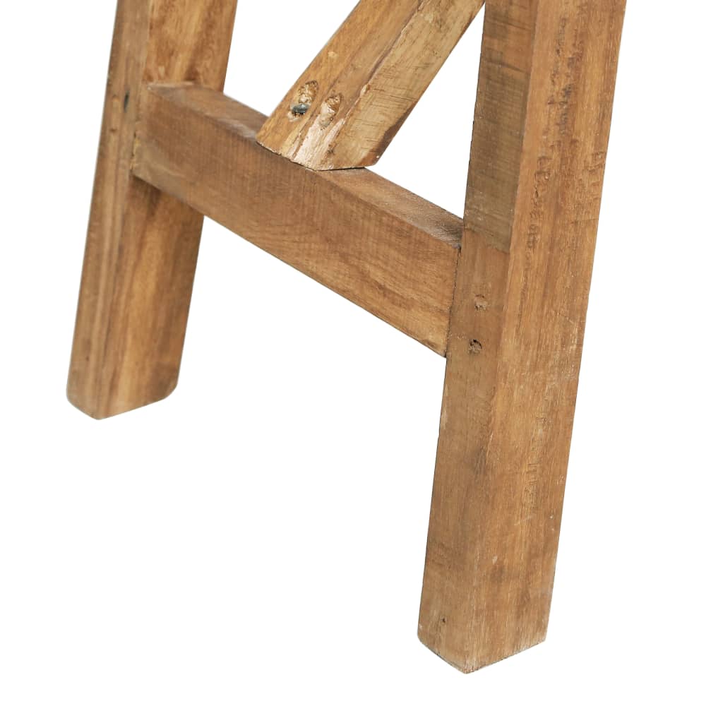 Mesa Consola De Madera Reciclada Mixta 130x40x80 Cm_4