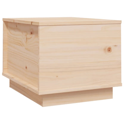 Mesa De Centro De Madera Maciza De Pino 40x50x35 Cm_0