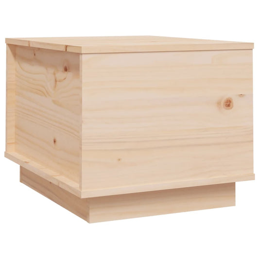 Mesa De Centro De Madera Maciza De Pino 40x50x35 Cm_0