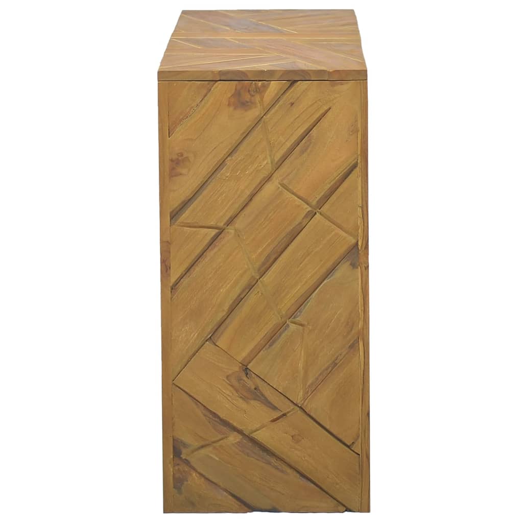 Mesa Consola De Madera Maciza De Teca 110x35x75 Cm_1
