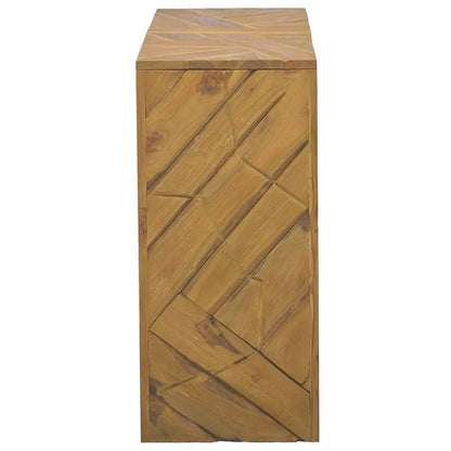 Mesa Consola De Madera Maciza De Teca 110x35x75 Cm_1
