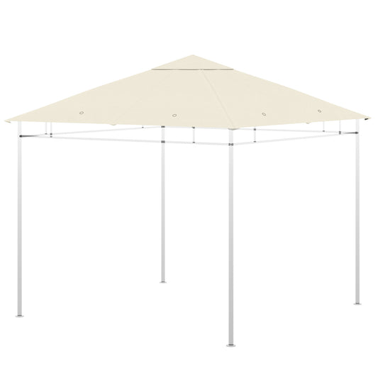 Outsunny Techo De Repuesto Para Cenador 3x3 M Con Orificios Anti-uv Crema_0