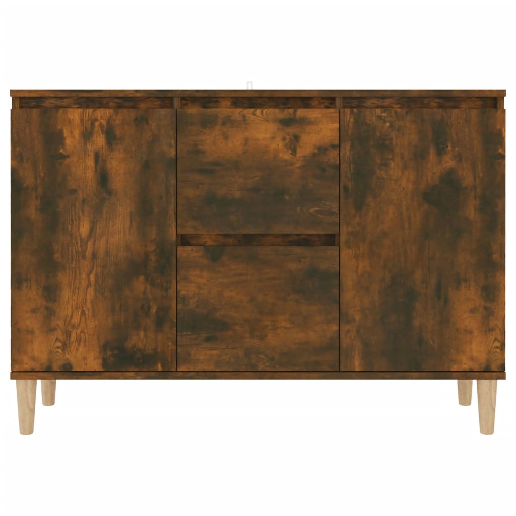 Aparador Madera De Ingeniería Roble Ahumado 101x35x70 Cm / Vetonek_5