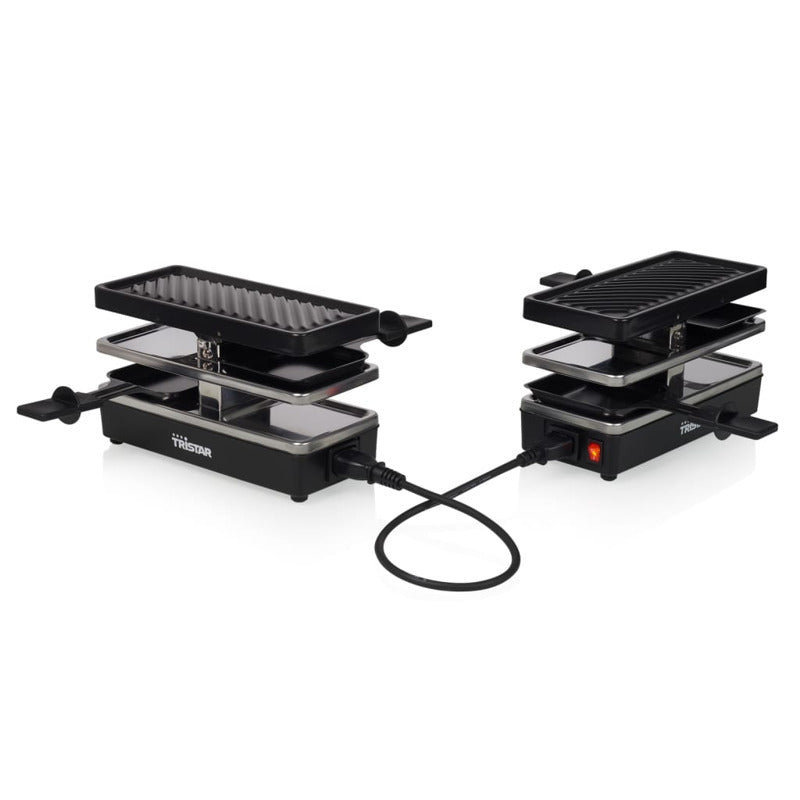 Tristar Plancha Raclette 2 Personas Ra-2741 Negro 400 W 23,8x10,4 Cm_4