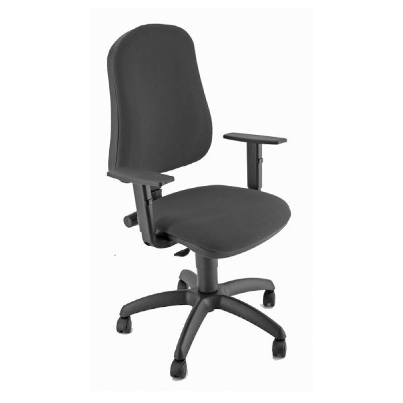 Silla Administrativa Unisit Cp Simpel Negra Reposabrazos Ajustables_0