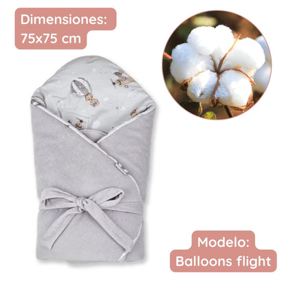 Saco Capazo Bebé Velour Balloon Flight_2