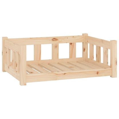 Vidaxl Cama Para Perros 75,5x55,5x28 Cm Madera Maciza De Pino_0