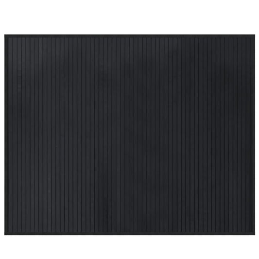 Vidaxl Alfombra Rectangular Bambú Negro 80x100 Cm_0