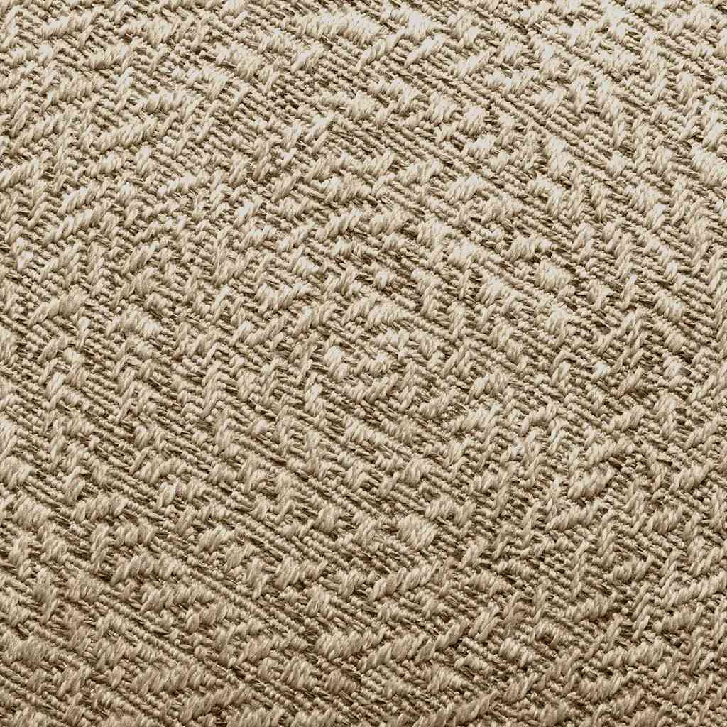 Vidaxl Alfombra Zizur Aspecto Yute Interior/exterior Beige 120x120 Cm_4