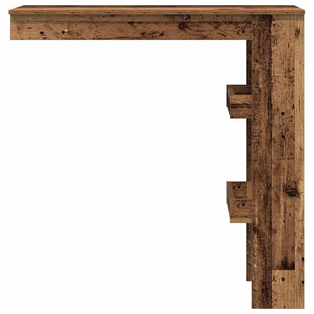 Mesa De Bar De Pared Madera Contrachapada Envejecida_2