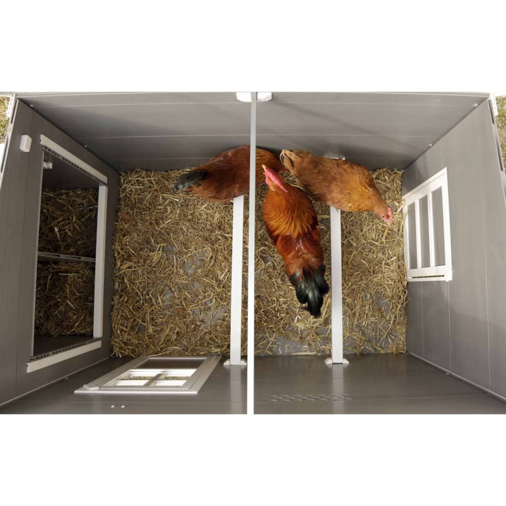Kerbl Gallinero Eco Barney Plástico Gris Y Blanco 137x73x83 Cm_2