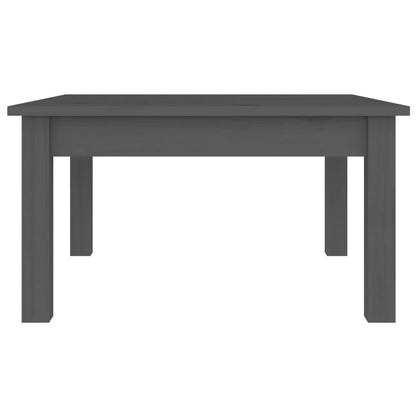 Mesa De Centro De Madera Maciza De Pino Gris 55x55x30 Cm_2