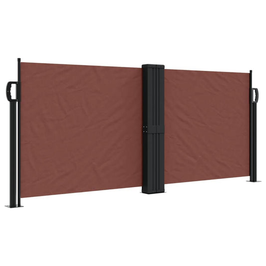 Vidaxl Toldo Lateral Retráctil Marrón 100x1000 Cm_0