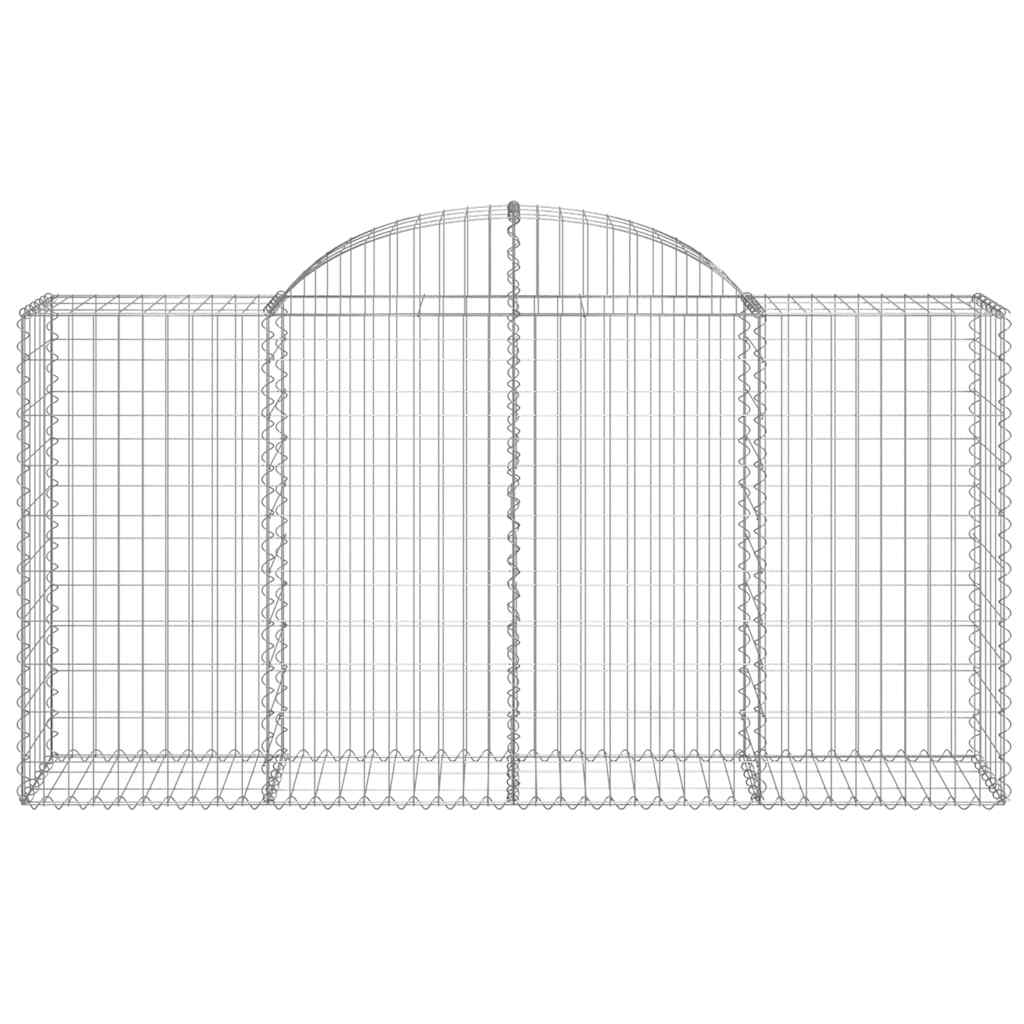 Cestas De Gaviones 4 Uds Forma De Arco Hierro 200x50x100/120cm_3