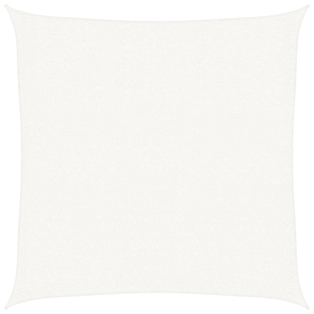 Vidaxl Toldo De Vela Cuadrado Hdpe Blanco 3,6x3,6 M_0