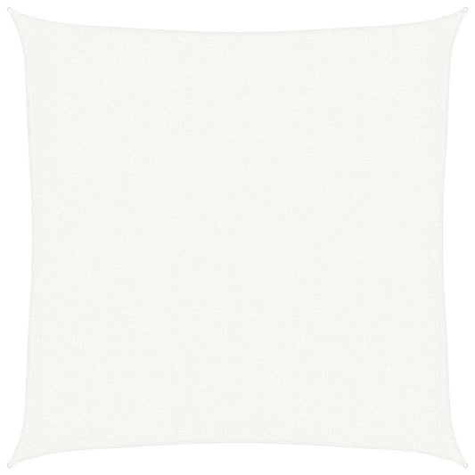 Vidaxl Toldo De Vela Cuadrado Hdpe Blanco 3,6x3,6 M_0