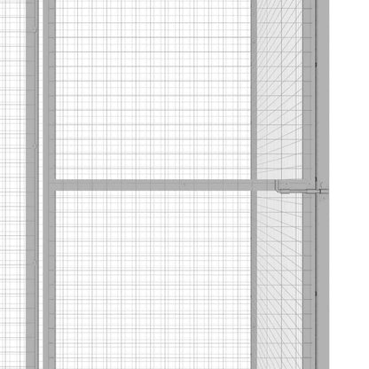 Vidaxl Jaula Para Gatos Acero Galvanizado 6x1,5x1,5 M_3
