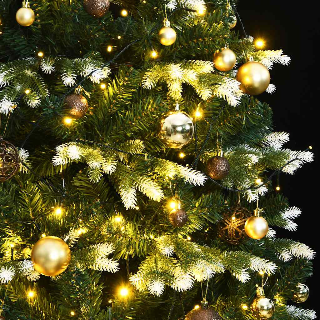 Vidaxl Árbol De Navidad Artificial Con Bisagras 300 Led Y Bolas 240 Cm_1