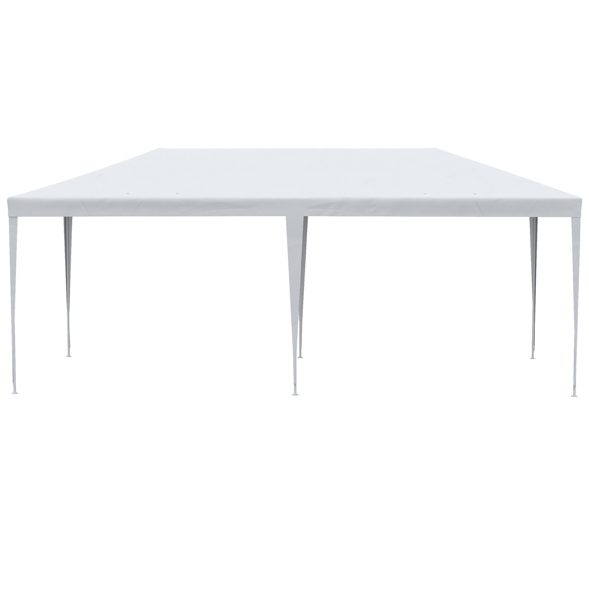 Outsunny Carpa De Jardín Con Laterales Desmontables 6x3 M 4 Ventanas Blanco_4