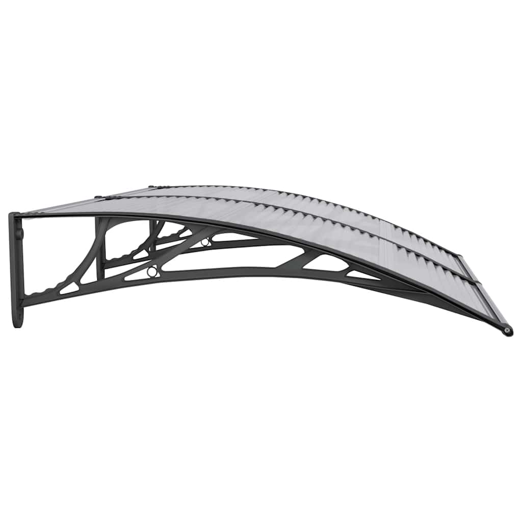 Marquesina De Puerta Policarbonato Negro 150x100 Cm_4