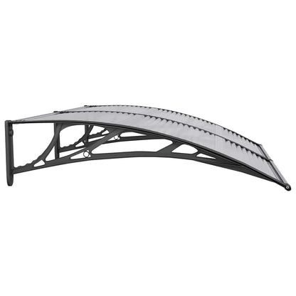 Marquesina De Puerta Policarbonato Negro 150x100 Cm_4